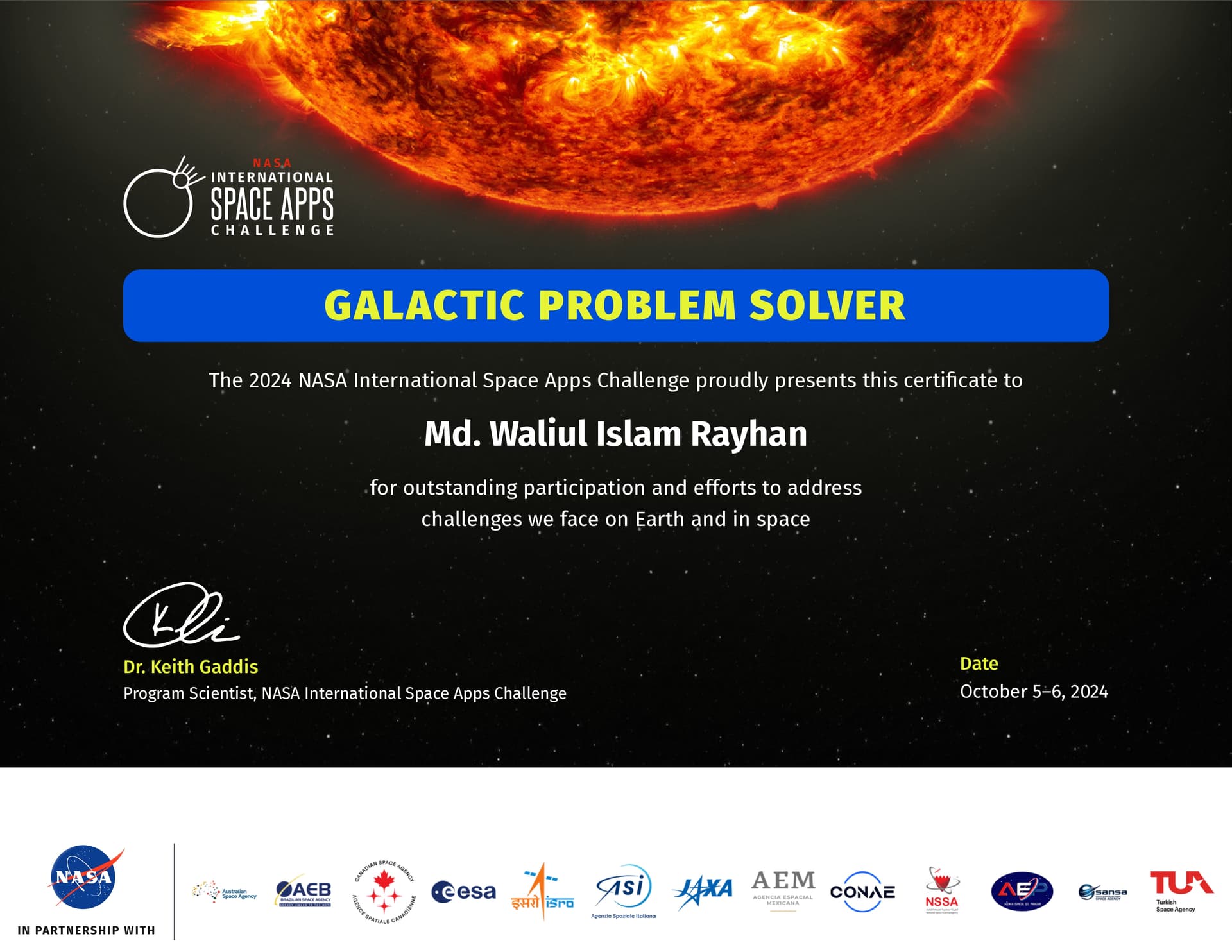 Finalist - NASA Space Apps Challenge 2024