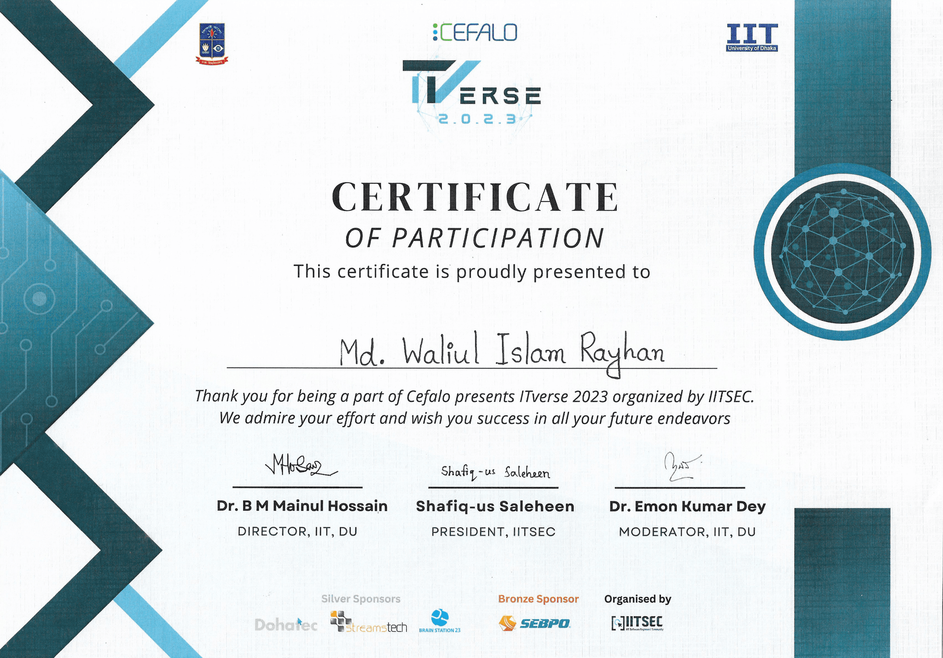 Finalist - CEFALO ITVerse 2023